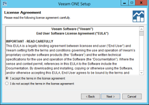 37 - Veeam ONE EULA Acceptance