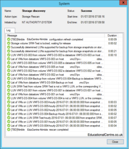 Adding Nimble Storage to Veeam - New Nimble Storage - Storage Rediscovery