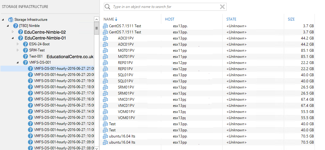 Adding Nimble Storage to Veeam - Storage Infrastructure - Nimble Array and Snapshots 02