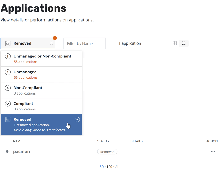 Kasten Applications Removed
