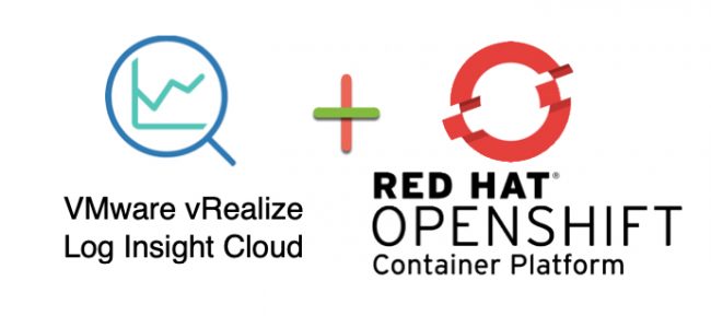VMware vRealize Log Insight Cloud + Red Hat OpenShift header