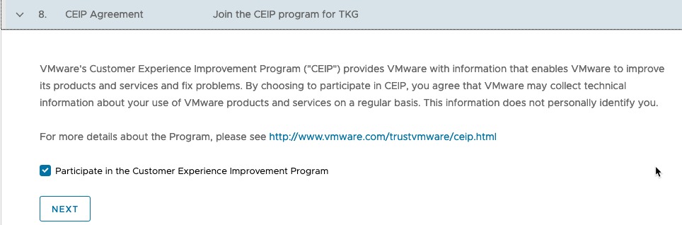 Deploy Management cluster to Azure - CEIP