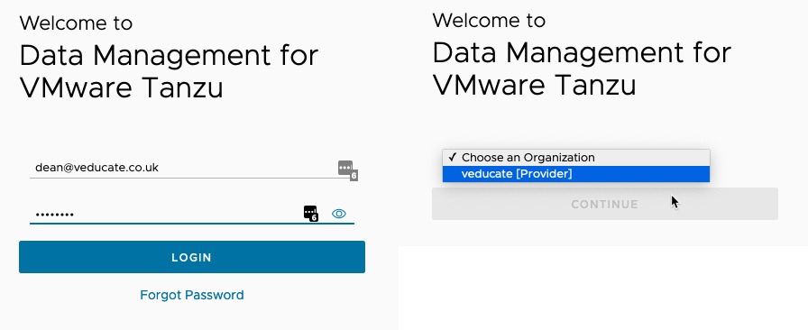 DMS Provider UI Login Page