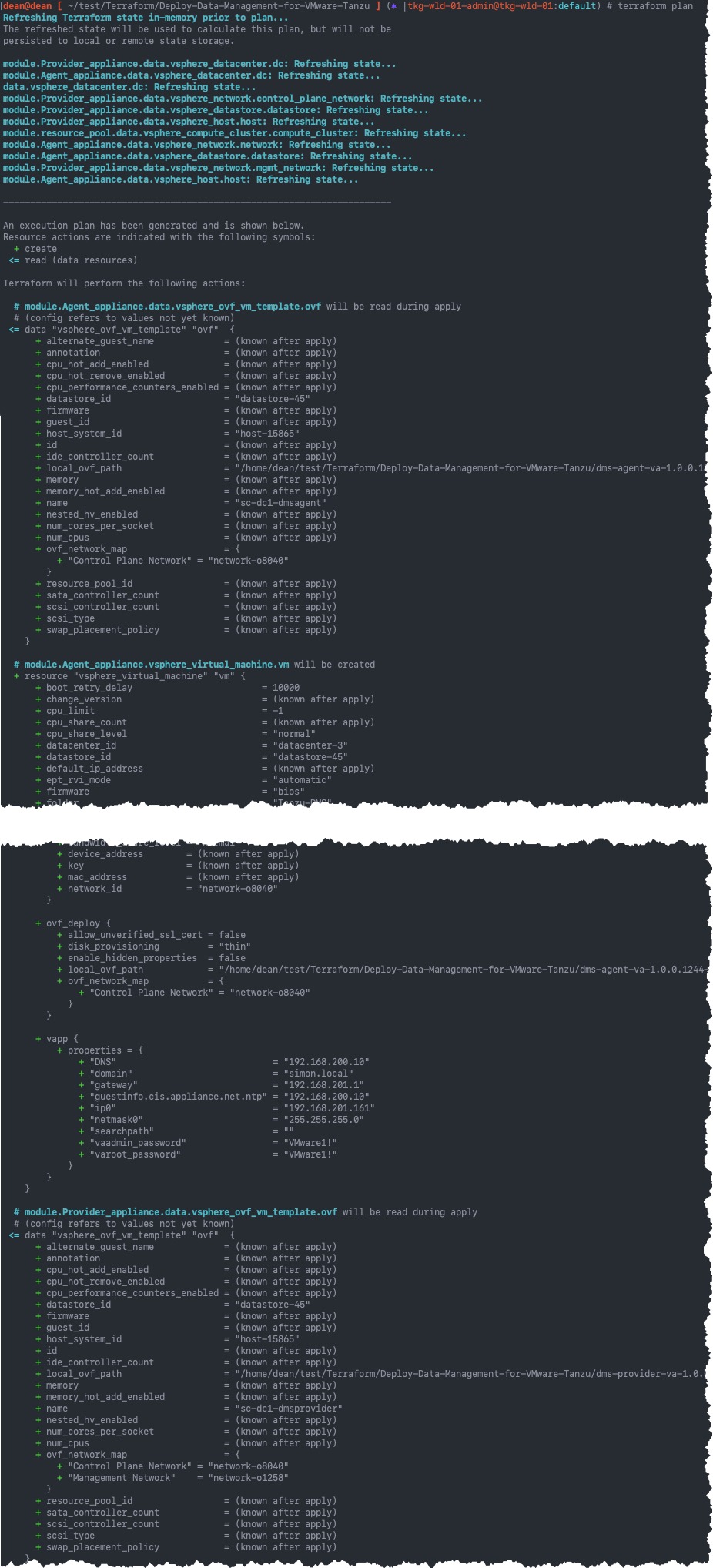 Terraform plan