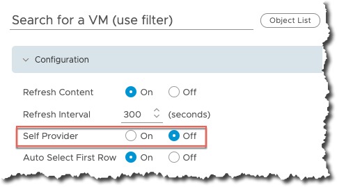 vROPs - Dashboard Interaction - Edit target widget - Self Provider Off