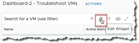 vROPs - Dashboard Interaction - Edit target widget