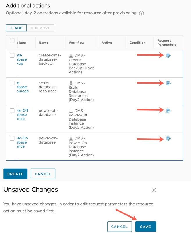 vRA - Cloud Assembly - Custom Resources - Create New Custom Resource - Day 2 action - Request Parameters