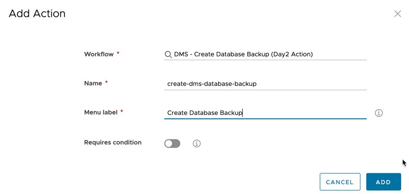 vRA - Cloud Assembly - Custom Resources - Create New Custom Resource - Day 2 action