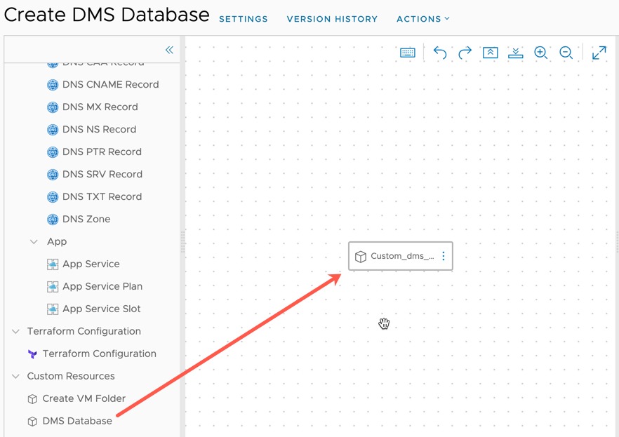 vRA - Create cloud template - drag and drop custom resource