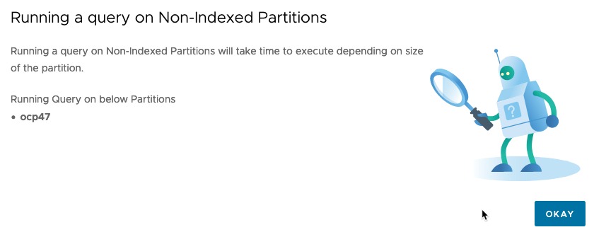 Running a query on Non-Indexed Partition