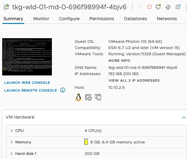 TKG - vSphere Machine with larger disk