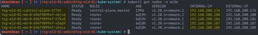 vROPs - kubectl get nodes -o wide