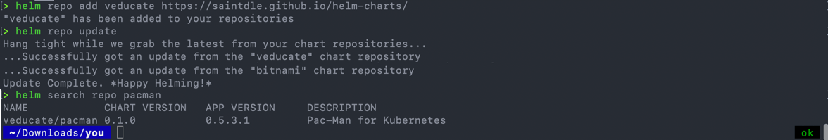 helm repo add - repo update - search repo