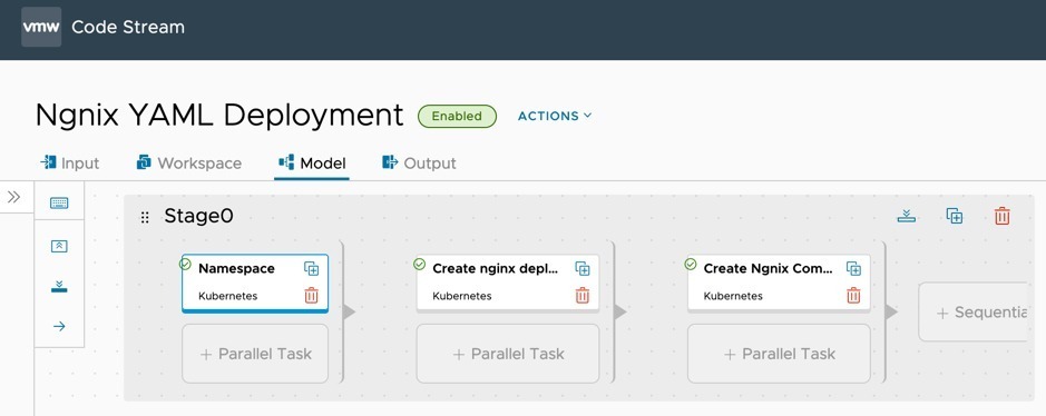 vRA Code Stream - Nginx Pipeline