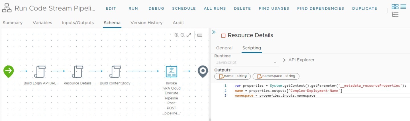 vRO Workflow - run pipeline