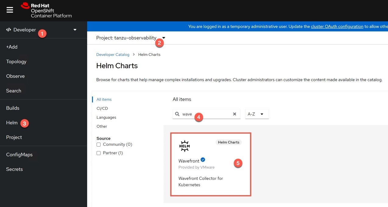 Tanzu Observability - Developer - Helm - Wavefront Chart