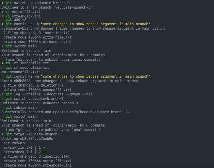 git rebase - example