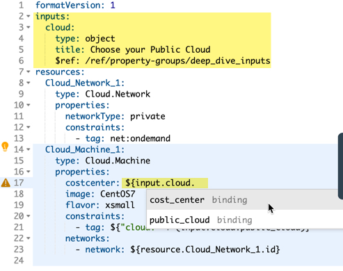 vRA - Cloud Template - Code