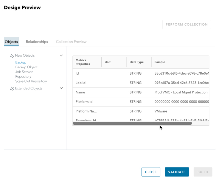 vRealize Operations Management Pack Builder - Build the management pack - Design Preview