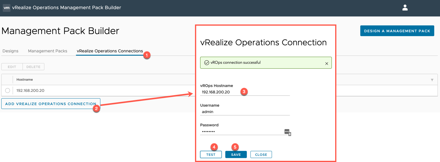 vRealize Operations Management Pack Builder - vRealize Operations Connector