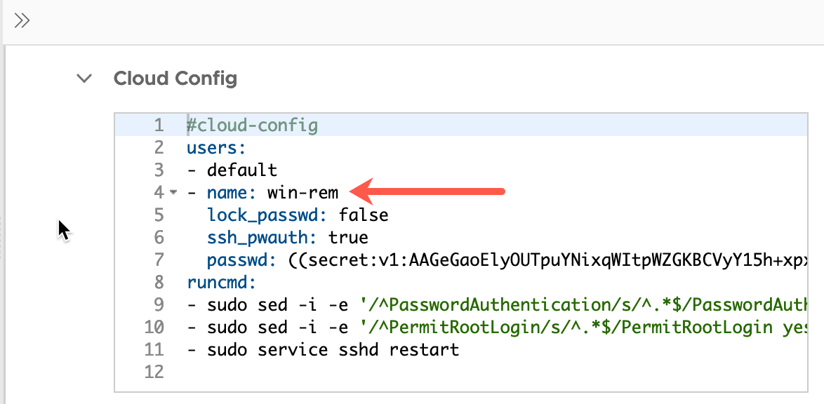 vRA - Constant Property Group - Deployment - Cloud Machine Resource Object - Cloud Config