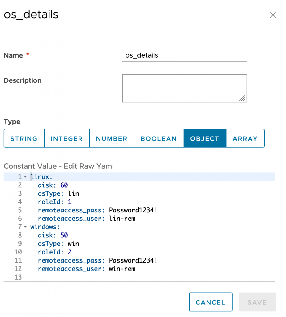 vRA - Constant Property Group - Property 2