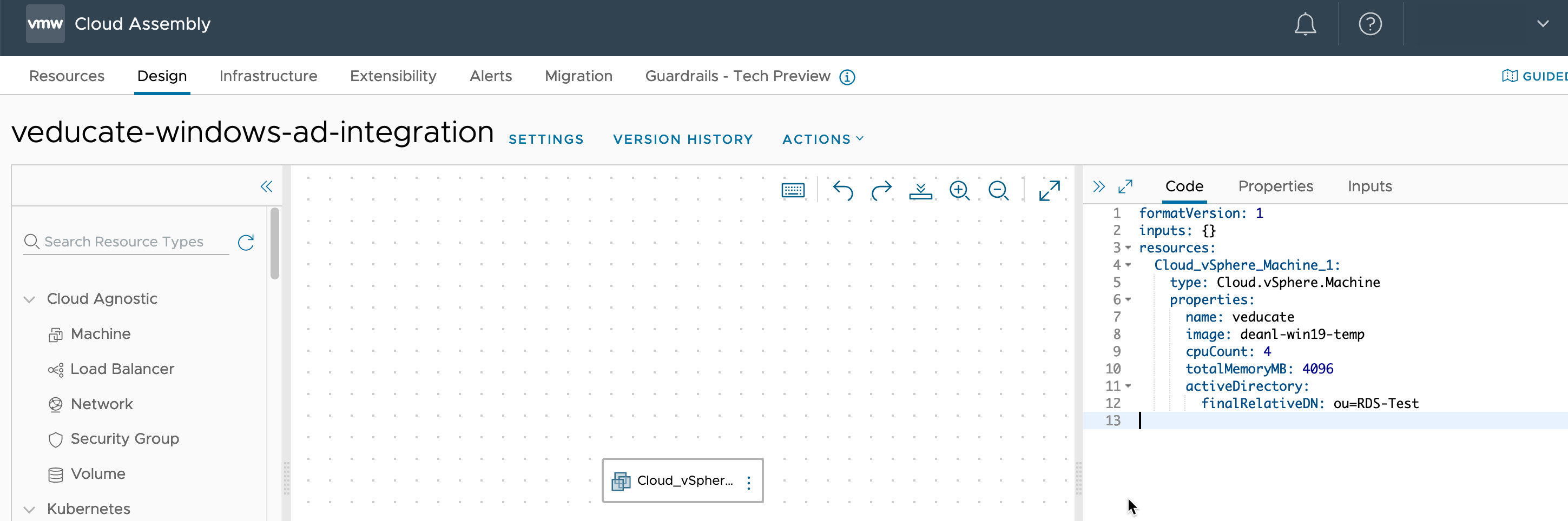 vRealize Automation - Configure LDAPS - Cloud Assembly - Cloud Template Example