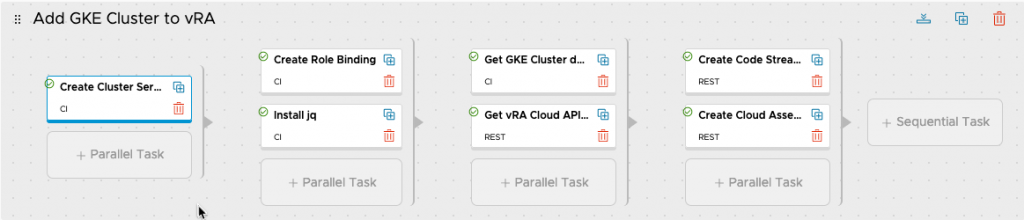 vRA GKE - Pipeline - Model - Stage - Add GKE Cluster to vRA