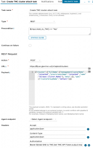 vRA GKE - Pipeline - Model - Stage - Add GKE to TMC - Task - Create TMC cluster attach task