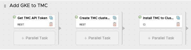 vRA GKE - Pipeline - Model - Stage - Add GKE to TMC