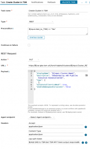 vRA GKE - Pipeline - Model - Stage - Add GKE to TSM - Task - Create Cluster in TSM
