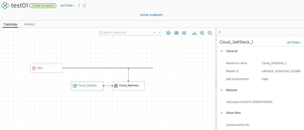 vRA SaltStack Config - Windows - Basic Cloud Template - Test - Deployment