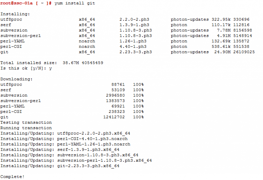 vRA SaltStack Config - yum install git