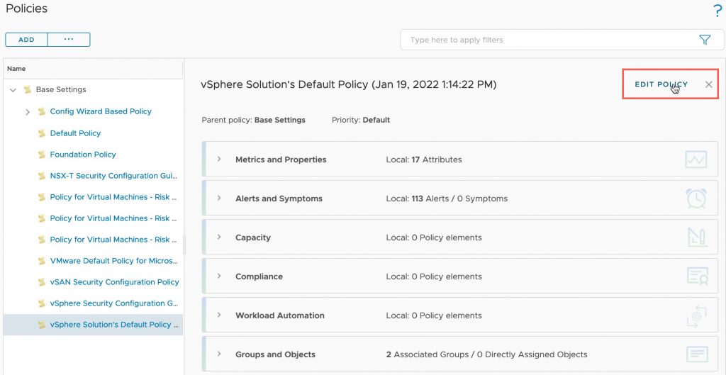 vROPs - VM Notes - Edit Policy 2